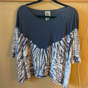 Free people womens xs - tie dye, quarter length seamless sleeves